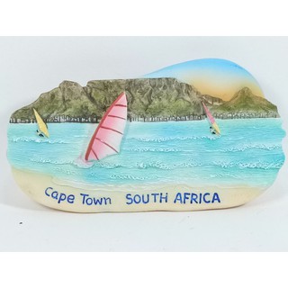 แม่เหล็กติดตู้เย็นนานาชาติสามมิติ รูปเคปทาวน์ เมืองสวรรค์บนดิน ที่อเมริกาใต้ 3D fridge magnet Cape Town South Africa