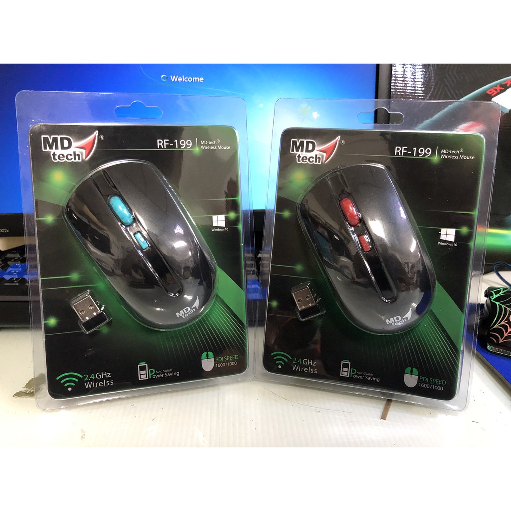 ภาพหน้าปกสินค้าMouse Wiresless 2.4G MD-tech RF-199 / RF-169 เมาส์ไร้สาย รับประกัน1ปี