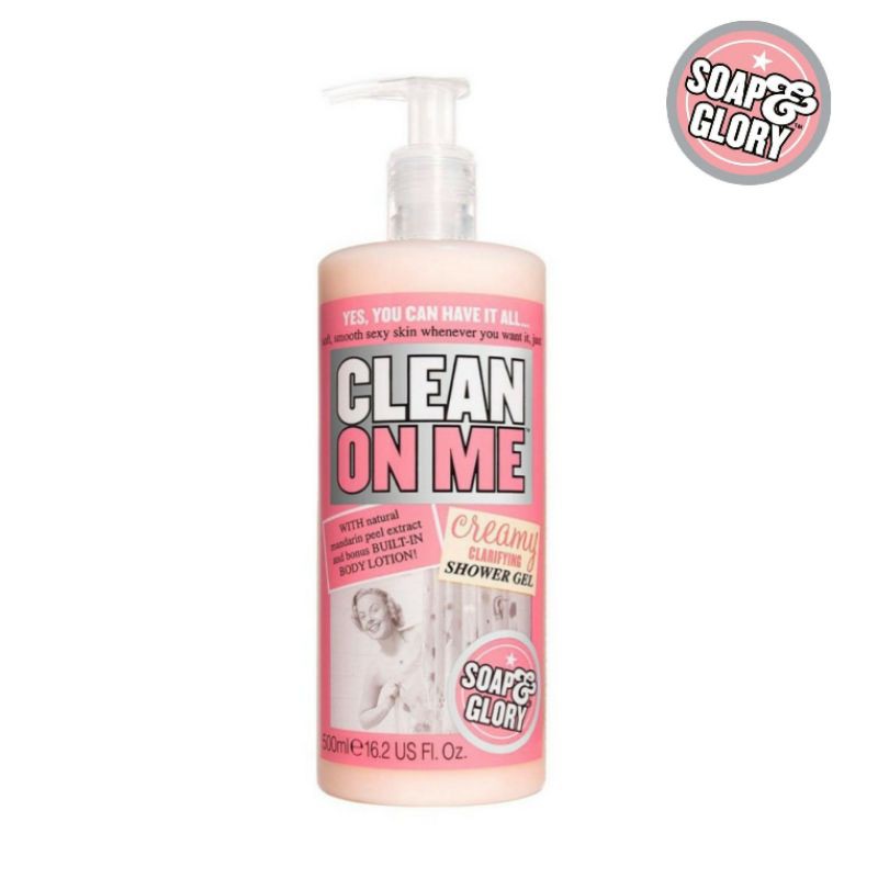 ภาพหน้าปกสินค้าSoap and Glory Clean On Me Creamy Clarifying Shower Gel (500 ml) แพคเกจใหม่ล่าสุด