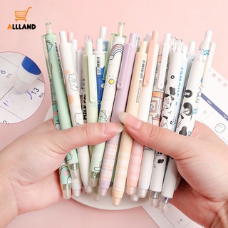 ปากกาเจล ลายการ์ตูนแมว กบ หลายสี / ปากกามาร์กเกอร์เจล สีดํา 0.5 มม. / ปากกาลูกลื่น ความจุขนาดใหญ่ แห้งเร็ว / เครื่องเขียนสํานักงาน โรงเรียน