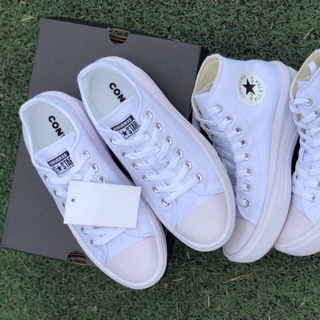 CONVERSE Chuck Taylor All Star Move (รุ่นข้อสั้น) สีขาว/ดำ สินค้าใหม่ ✅พร้อมกล่อง