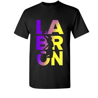 พร้อมส่ง เสื้อยืด พิมพ์ลาย Legend Labron Lakers Lebron James Basketball Shadow สีดําS-5XL