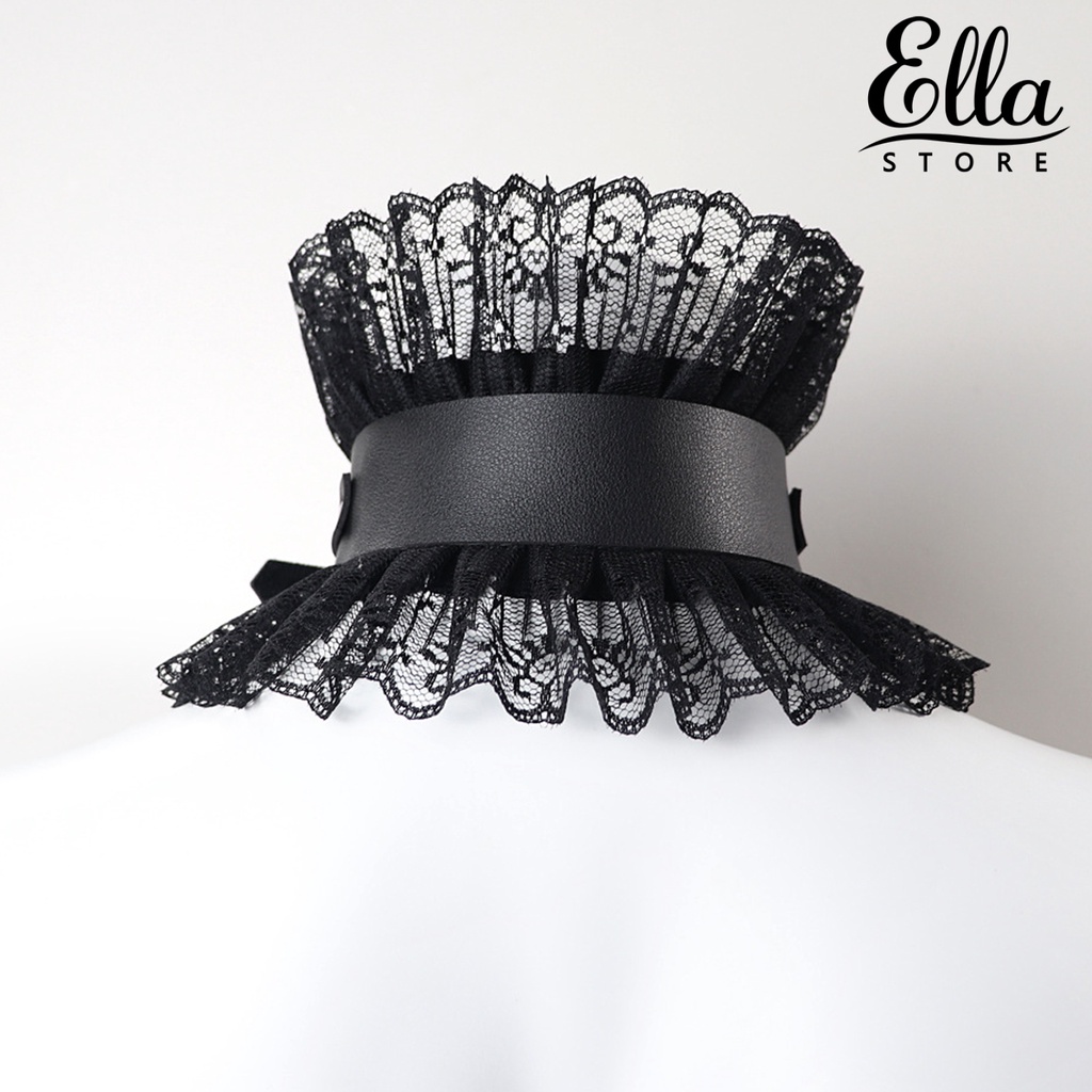 ellastore123-สร้อยคอโชคเกอร์-ลูกไม้-สไตล์โกธิค-โลลิต้า-เจ้าหญิง-คอสเพลย์