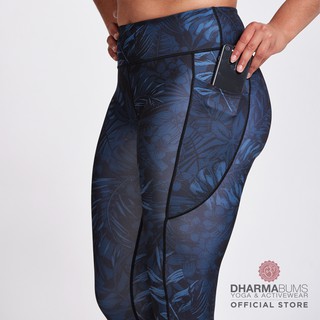 Dharma Bums Oasis Bondi Pocket Recycled Printed Legging 7/8 กางเกงเลกกิ้งออกกำลังกาย มีกระเป๋า ดาร์มา บัมส์