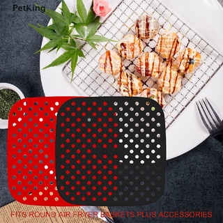 PetKing☀ Air Fryer Liner Air Fryer Mat Non-Stick Silicone Fryer Basket For Air Fryers .