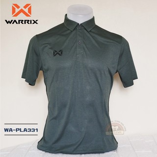 WARRIX เสื้อโปโล WA-PLA331 สีเทาเข้ม E2 วาริกซ์ วอริกซ์ ของแท้ 100%
