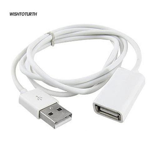 ภาพหน้าปกสินค้าอะแดปเตอร์ WT WT White PVC Metal USB 2.0 Male to Female 1 ม. 3 ฟุต จากร้าน wishtoturth.th บน Shopee