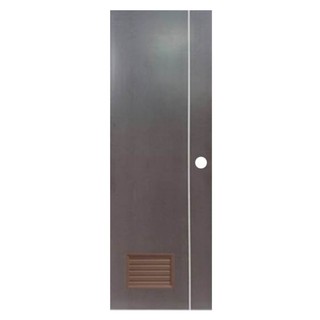PVC AZLE GROOVE 70X200 CM. OAK P3 DOOR ประตูห้องน้ำ PVC AZLE GROOVE P3 70x200 ซม. สีโอ๊ค ประตูบานเปิด ประตูและวงกบ ประตู