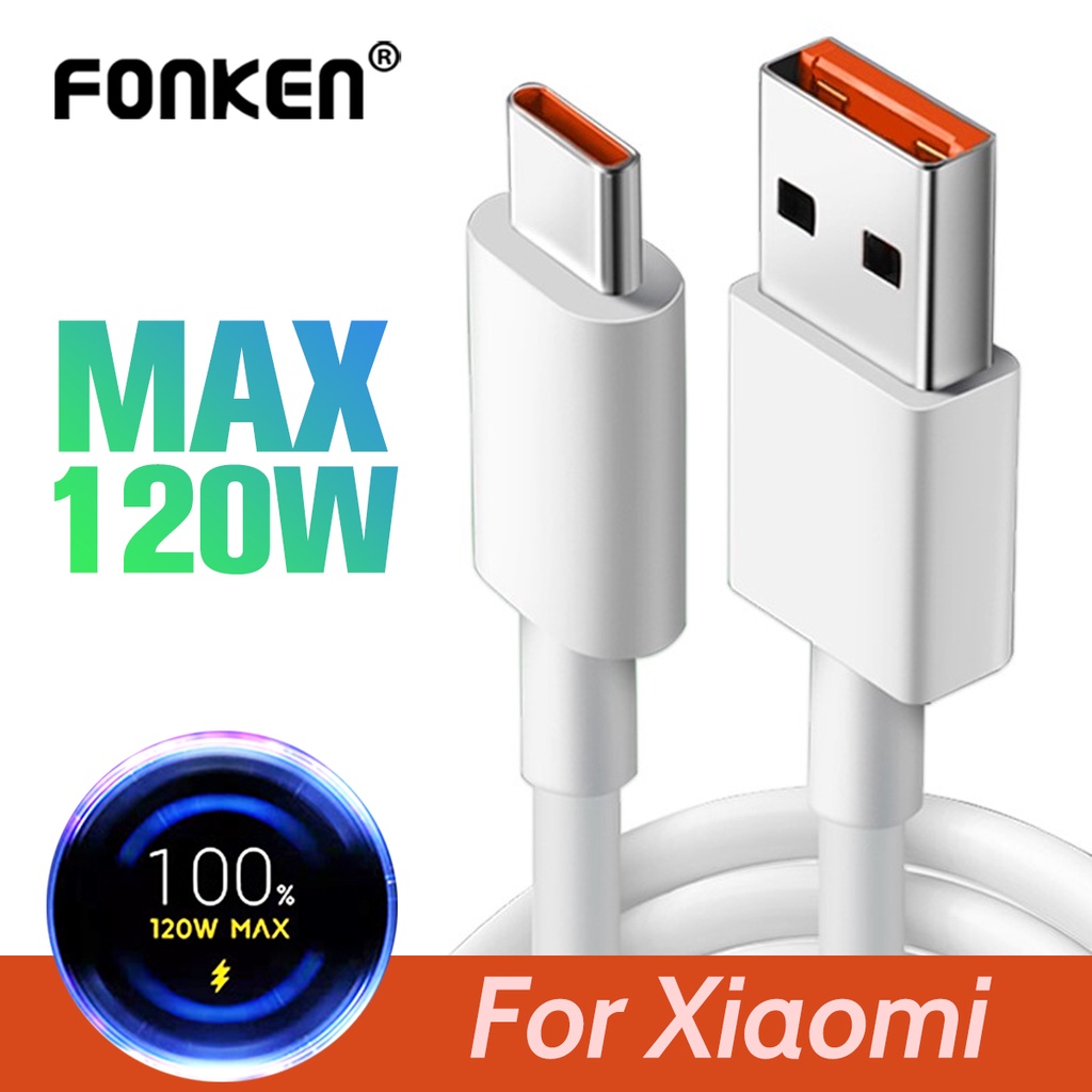 Xiaomi Turbo-Ladekabel 6A | 120W Schnellladung | 1 M USB-A Auf USB-C | Für Redmi, Poco, Black Shark
