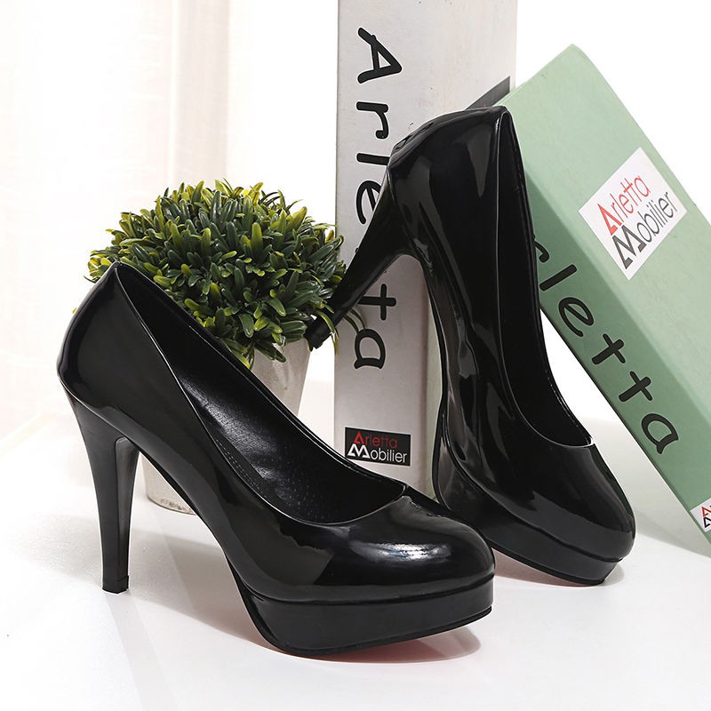hot-sale-รองเท้าส้นสูงหญิงรองเท้า-stiletto-นักเรียนหญิงเกาหลีรุ่น-2019-ฤดูใบไม้ผลิและฤดูใบไม้ร่วงแพลตฟอร์มกันน้ำใหม