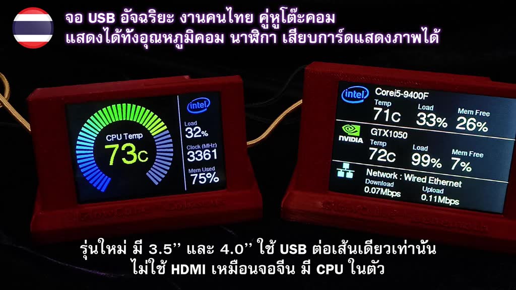 เคสใหม่-งานคนไทย-จอ-usb-แสดงราคาบิตคอยน์-ทองคำ-เงิน-คริปโตผ่าน-wifi-แสดงอุณหภูมิ-cpu-การ์ดจอ-และอื่นๆ-ในเครื่องคอม-pc