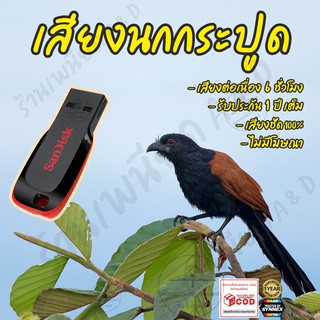 เสียงต่อ นกกระปูด ยาว6ชั่วโมง ไม่มีโฆษณา แฟลชไดร์ฟ(Flash Drive) มีเก็บเงินปลายทาง