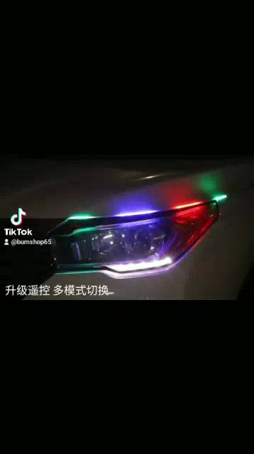 multiledstrip-รีโมทไฟdaytime-เลี้ยววิ่งปรับstepและลูกเล่นด้วยรีโมทรุ่นมีกล่องควบคุม12vกันน้ำ