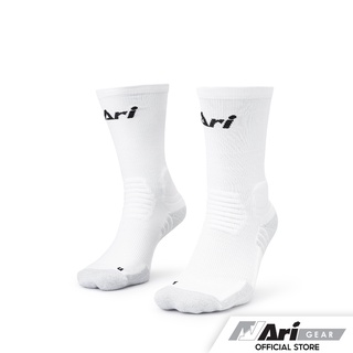 ภาพหน้าปกสินค้าARI ELITE FOOTBALL CREW SOCKS - WHITE/BLACK ถุงเท้าสั้น อาริ อีลิท สีขาว ที่เกี่ยวข้อง