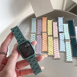 ภาพหน้าปกสินค้าสายนาฬิกาข้อมือ สีแคนดี้ แบบเปลี่ยน สําหรับ Apple Smartwatch 7 41 45 มม. 4 5 6 44 42 มม. iWatch 1 2 38 40 มม. W46 W26 + Dt100 W66 T500 Iwo7 ที่เกี่ยวข้อง