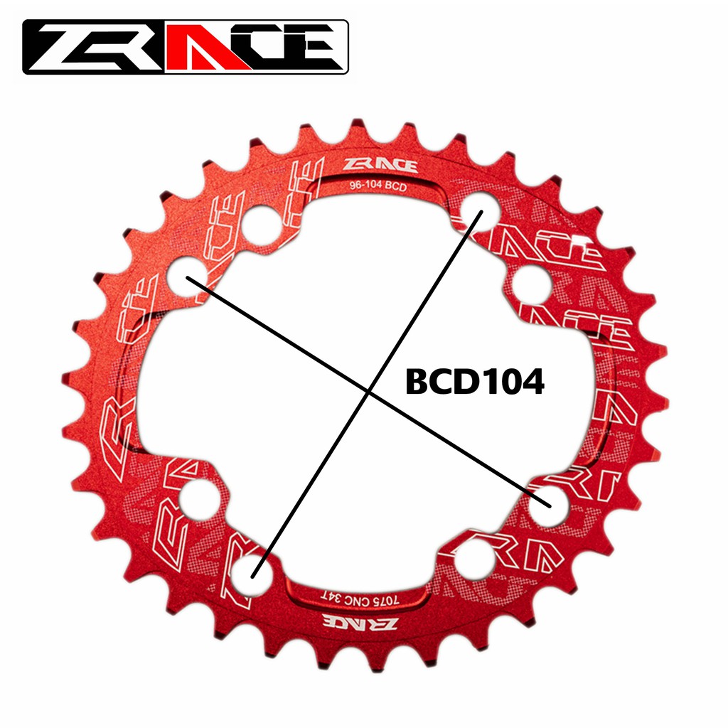 zrace-bcd104-and-bcd96-universal-oval-narrow-wide-chainring-7075al-cnc-vickers-hardness-15-for-mtb