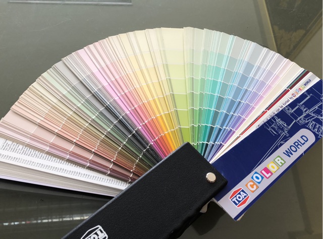 toa-color-world-ใบพัดสี-พัดสี-ทีโอเอ-คัลเลอร์เวิล์ด-เบอร์สีสำหรับผสมผ่านเครื่องผสมสี-toa-fandeck