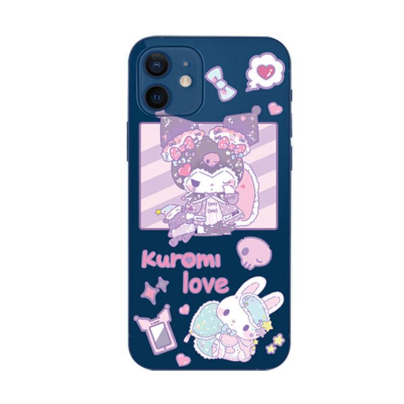 bibob-นอน-kuromi-sanrio-iphone-6p-6splus-7-8-se-7p-8plus-x-xs-xsmax-11-11pro-11promax-น-iphone13-12-pro-max-apple-iphonecase-tpu-แบบนิ่ม-ลายโลโก้ดั้งเดิม-สําหรับ