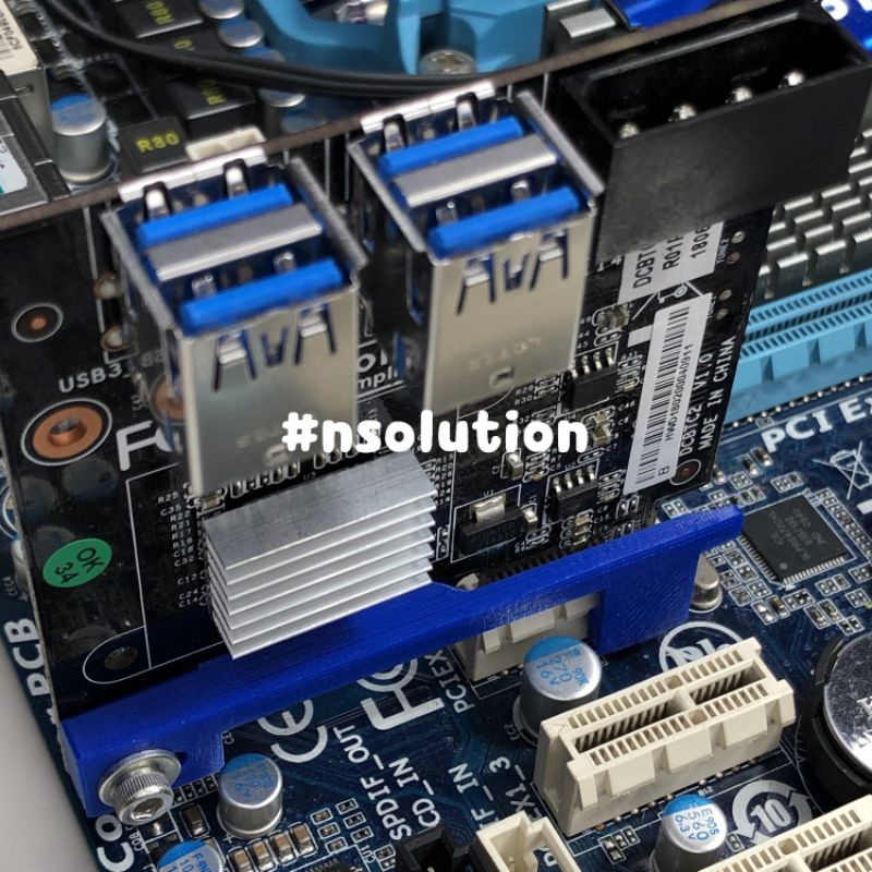 ภาพสินค้าคลิปล็อค PCIE 1 TO 4 Riser 4Port - Locking Clip Lock สำหรับสายขุด Crypto ตัวยึด จากร้าน nsolution บน Shopee ภาพที่ 1