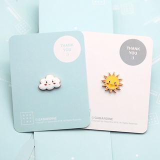 เข็มกลัด รูปก้อนเมฆ ดวงอาทิตย์ น่ารัก เครื่องประดับ สําหรับติดปกเสื้อเด็ก