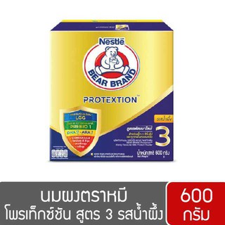 นมผงตราหมี โพรเท๊กซ์ชั่น สูตร3 รสน้ำผึ้ง ขนาด 600 กรัม