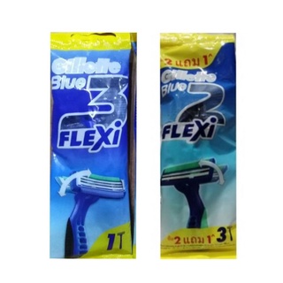 สินค้า โปร!!! 1ด้าม​ ส่งทุกวัน​ ยิลเลตต์​ แท้​ Gillette​ Blue 3​Flexi 1ด้าม 2ด้าม และ 2แถม1 Gillette Blue 2​ Flexi​ มีดโกนหนวด