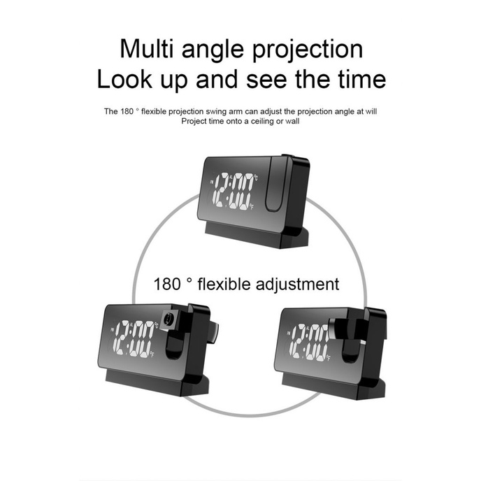led-ฉายดิจิตอลนาฬิกาปลุกที่ทันสมัยนาฬิกาดิจิตอลที่มีเวลาฉายโปรเจคเตอร์ห้องนอนนาฬิกาข้างเตียง2022ผลิตภัณฑ์ใหม่โปรโมชั่น-flowerdance