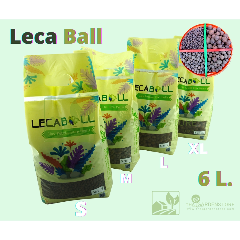 รูปภาพสินค้าแรกของLeca Ball เม็ดดินเผาปั้น เลก้าบอล(ไฮโดรตอน Hydroton) ขนาด 6 ลิตร มี 4 size