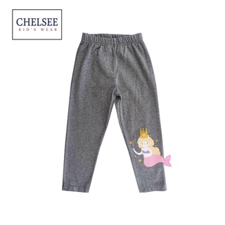 Chelsee กางเกงเลกกิ้ง เด็กผู้หญิง ลายนางเงือก รุ่น 237769 ผ้า Cotton 95% Spandex 5% มีความยืดหยุ่น อายุ 2-10ปี