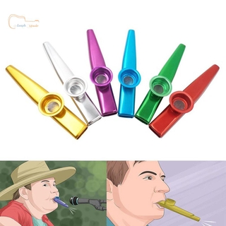 สินค้า เครื่องดนตรีขนาดเล็ก Kazoo โลหะ สำหรับกีต้าร์อูคูเลเล่ เครื่องเป่าคาซู Kazoo แบบโลหะ