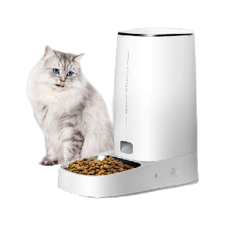 PETLOVE เครื่องให้อาหารสัตว์เลี้ยง WIFI เครื่องให้อาหารสัตว์เลี้ยงอัตโนมัติ ใส่อาหารได้2Kg ควบคุมผ่านแอพ