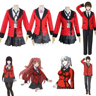 สินค้า ชุดคอสเพลย์ เครื่องแต่งกาย สําหรับ 1 ชุด Kakegurui - Compulsive Gambler Jabami Yumeko Yumemite Yumemi