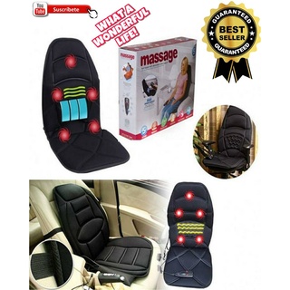 เบาะนวดไฟฟ้า นวดได้5จุด พร้อมรีโหมดคอนโทรล ใช้ในรถ powerful&amp;multi-functional massager