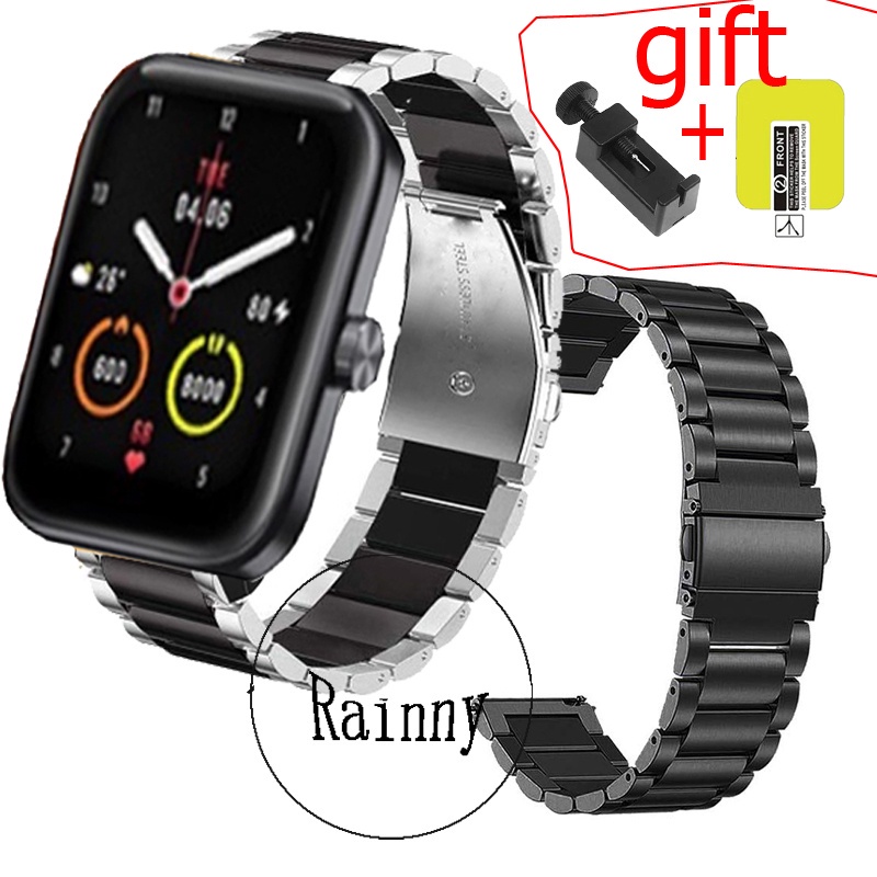 ภาพหน้าปกสินค้าฟิล์ม maimo smart watch นาฬิกาข้อมืออัจฉริยะ สายนาฬิกาข้อมือสแตนเลสสําหรับ maimo smart watch Watch strap สายโลหะ