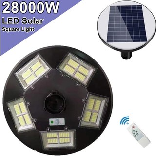 โคมไฟโซล่าเซล UFO 20 ทิศทาง LED 22000W - 28000W ไฟถนน Spotlight ไฟโซลาร์เซลล์ สปอร์ตไลท์ Solar Cell สปอตไลท์ SOLAR LIGHT