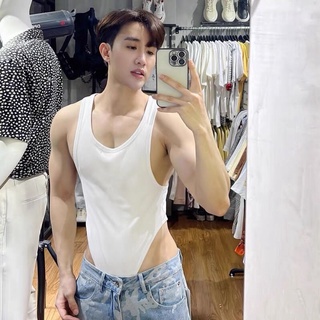 tank bodysuit เสื้อกล้าม แขนกุด บอดี้สูทผู้ชาย เกย์