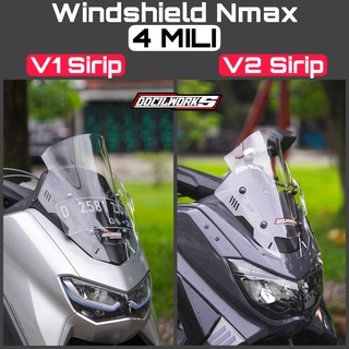 กระจกหน้ารถยนต์ TDR Fin 4 MILI Nmax new Nmax 2020 Nmax Old Model TDR V1 & V2