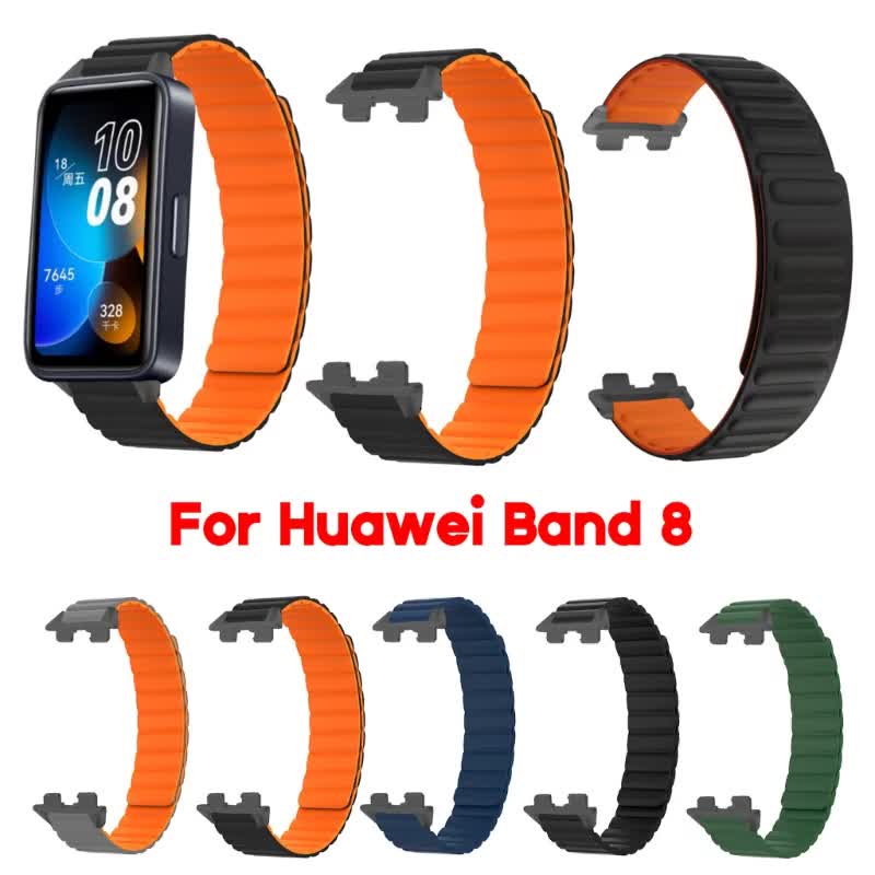 3c-สายนาฬิกาข้อมือซิลิกา-แม่เหล็ก-กันน้ํา-ปรับได้-สําหรับ-band-8-smartwatch
