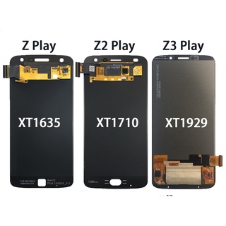 อะไหล่หน้าจอสัมผัสดิจิทัล LCD แบบเปลี่ยน สําหรับ Motorola Moto Z Play XT1635 Z2 Play XT1710 Z3 Play XT1929