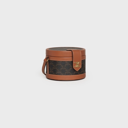 brand-new-authentic-celine-tambour-triomphe-artificial-leather-medium-handbag
