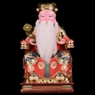 องค์เจ้าที่จีน นั่งเก้าอี้มังกร ตีจูเอี๊ยะ สำหรับวางในศาลเจ้าที่ ตี่จู้เอี๊ยะ หนวดจริง กิมซิ้นเทพเจ้า แป๊ะกง 土地公地主爷