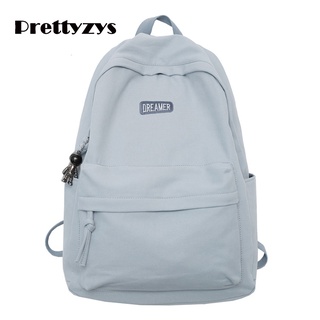 School Backpack Prettyzys 2022 Korean Large capacity 15.6 inch For College Students