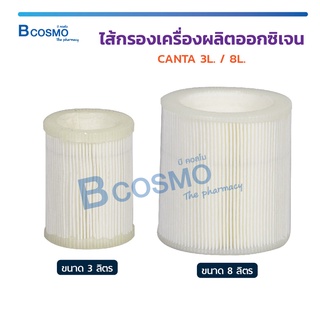 ไส้กรองเครื่องผลิตออกซิเจน CANTA 3 L. / 8 L. ไส้กรองเครื่องผลิต ไส้กรอง / Bcosmo The Pharmacy