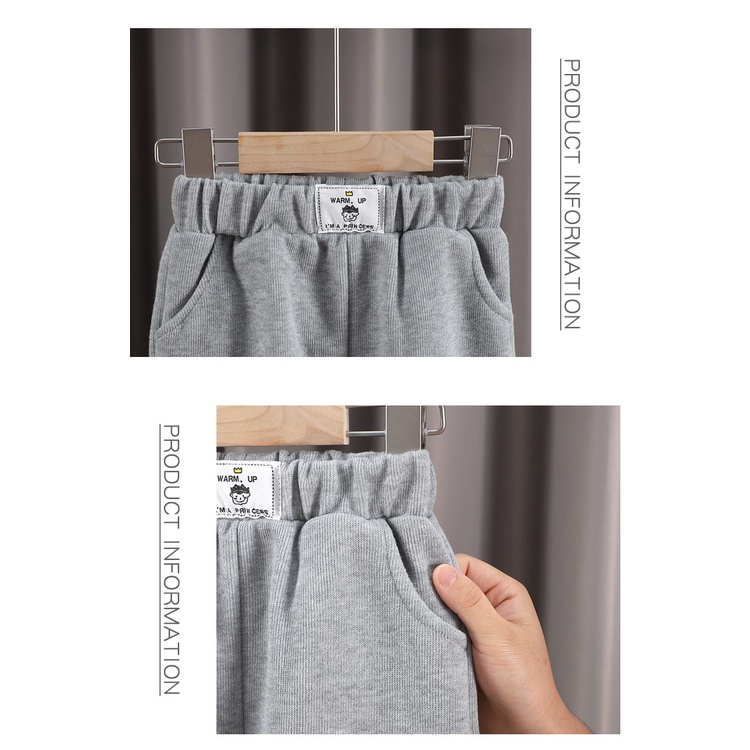 ภาพสินค้าส่งจากไทย กางเกงขายาวเด็กมีกระเป๋ากางเกง ,CK011 มีsize 80-140 จากร้าน chickids บน Shopee ภาพที่ 5