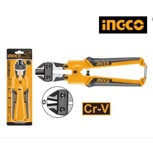 ราคาและรีวิวกรรไกรตัดเหล็กเส้น กรรไกรตัดลวด ขนาด 8 นิ้ว (Mini Bolt Cutter) INGCO HMBC0808 / DINGQI ART25008 / TOTAL THT11386.