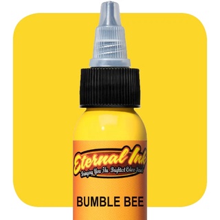 หมึกสักอีเทอนอล ขนาด 1 ออนซ์ สีสักลาย เอทานอล หมึกสัก เอทานอล หมึกแท้ 100% จากอเมริกา Eternal Ink Bumble Bee