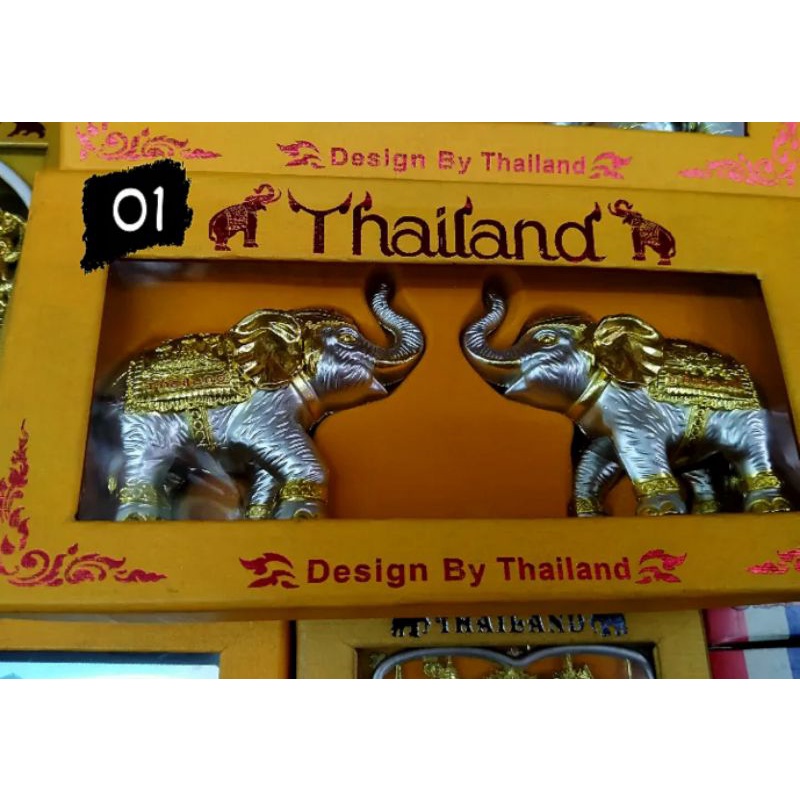 ชุดคู่ช้าง-ช้างคู่ตุ๊กตุ๊ก-ของฝากของที่ระลึก-thailand