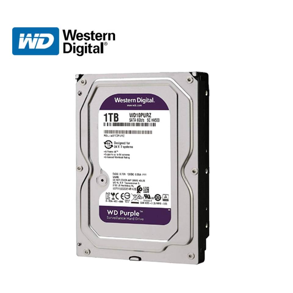 ฮาร์ดดิสก์กล้องวงจรปิดwestern-digital-wd-purple-surveillance-hdd-1tb-2tb-4tb