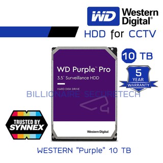 WD Purple 10TB Harddisk for CCTV - WD101PURP ( สีม่วง )