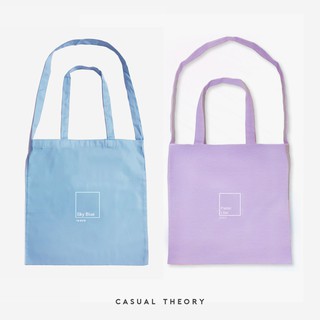 Pantone Square Tote สี Sky Blue และ Pastel Lilac  by Casual Theory